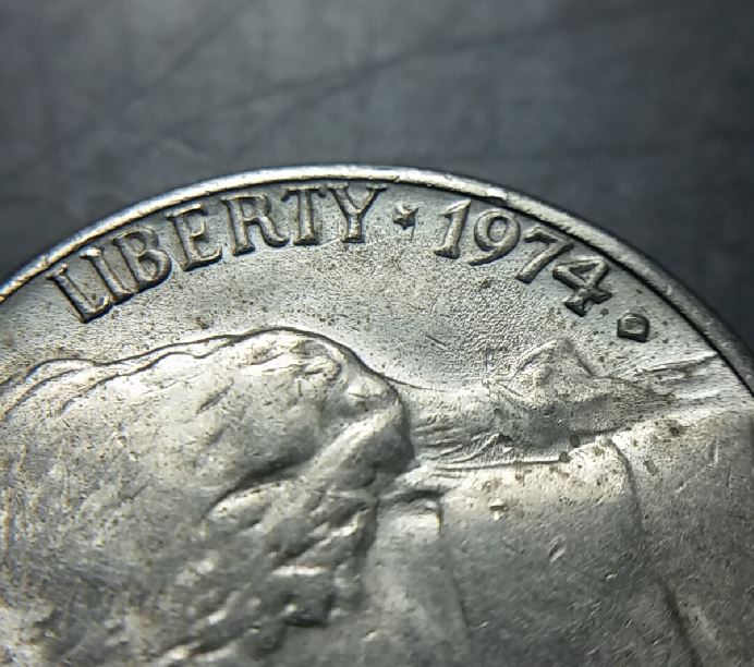 1974-D-Jefferson-Nickels.-Protruding-Metal-At-4?